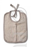 Terry Baby's Bib Natural Stripes 