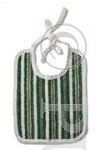 Terry Baby's Bib Green Stripes