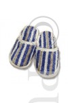 Terry Children's Slippers Sky Blue Stripes