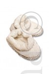 Terry Children's Slippers with Cuffs Off White