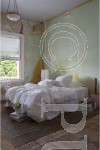 Fitted Sheet Composition 100% linen Stone Washed Colour Optical White Size Queen 152x203x50 Made in Australia