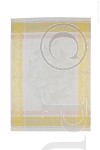 Tea Towels French Motif Damask Colour Pastel Peach/Lime