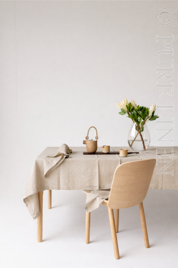 Modern Classic Napkins Herringbone Natural by PURE LINEN