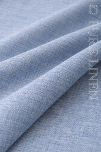  Fabric Article 106003 Natural Flax/Sky Blue 185 gsm