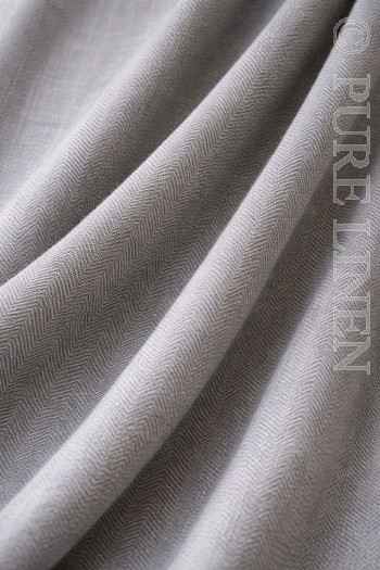  Fabric Article 106003LP Herringbone Light Pewter 185 gsm