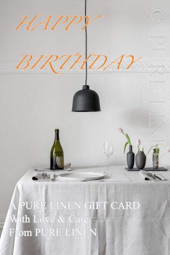 LINENTHINGS - PURE LINEN Birthday Gift Card