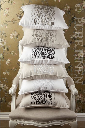 "Venician Lace" Linen Cushion Covers Collection
