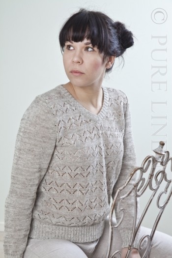 Linen Knitted Jumper Size 10