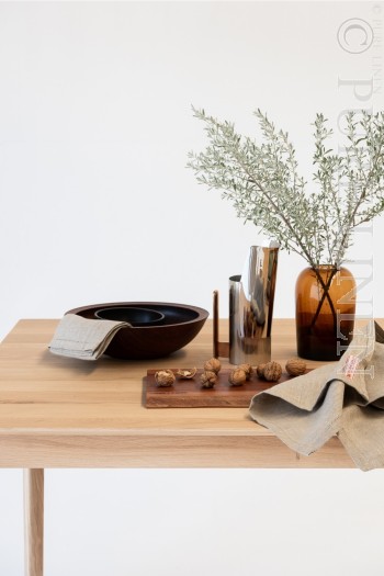 Modern Classic Napkins Single Hem Natural by PURE LINEN