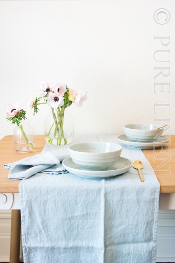 CAGLITARI Napkins Pearl Blue 45 x 45