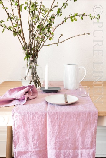 CAGLITARI stonewashed linen tablelinen collection