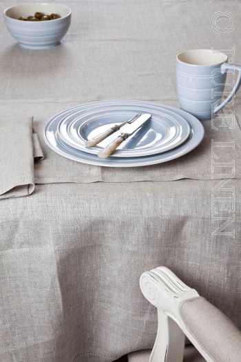 Modern Classic Placemats Herringbone Natural by PURE LINEN