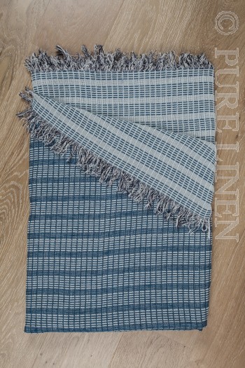 Irma Throw Tiffany Composition 100% linen Made in Europe