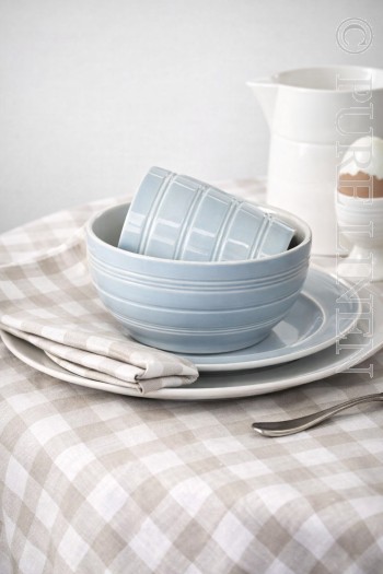 Trattoria Napkins Blue & White by PURE LINEN