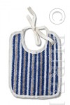 Terry Baby's Bib Sky Blue Stripes 