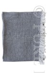 Irma Throw Blue Grey - Stripes and Checks
