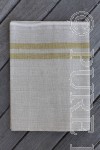 Bertha Tablecloth Colour Natural Flax & Bronze Borders