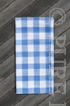 Country Checks Napkins Blue & White by PURE LINEN