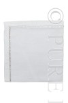 Diamantina Napkins Optical White by PURE LINEN