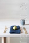 In Style Napkins Single Hem Stitched Navy