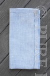 Modern Classic Napkins Herringbone Blue by PURE LINEN